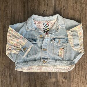VINTAGE : ORIGINAL WOOZ 80’s Women's Blue Jean Jacket